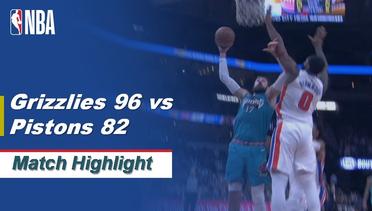 Match Highlight | Memphis Grizzlies 96 vs 82 Detroit Pistons | NBA Regular Season 2019/20