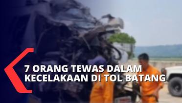 Kecelakaan Maut Minibus Tabrak Truk Trailer di Tol Batang-Semarang, 7 Orang Tewas!