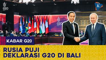 Rusia Puji Deklarasi G20 di Bali: Kemenangan Akal Sehat