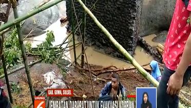 Tim Gabungan Bangun Jembatan Darurat Evakuasi Korban Banjir di Gowa - Liputan 6 Siang