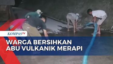 Erupsi Merapi, Warga Gotong Royong Bersihkan Material Abu Vulkanik