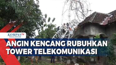 Angin Kencang Rubuhkan Tower Telekomunikasi