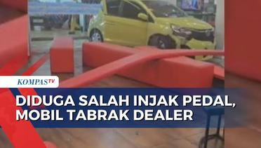 Office Boy di Palembang Gagal Pindahkan Mobil, Tabrak Showroom!