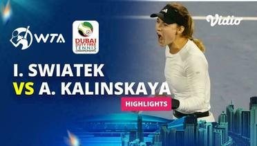 Semifinal: Iga Swiatek vs Anna Kalinskaya- Highlights | WTA Dubai Duty Free Tennis Championships 2024