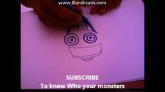 How To Draw MonsKA Gary The Blue