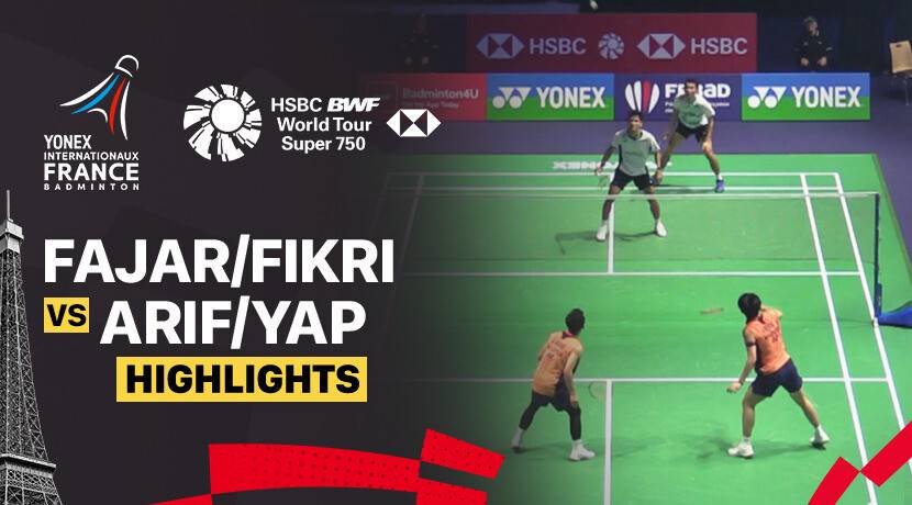 Fajar Alfian/Muhammad Shohibul Fikri (INA) vs Junaidi Arif/Roy King Yap (MAS) - Men's Doubles Quarterfinals | YONEX French Open 2025
