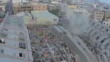 VIDEO: Gempa Taiwan Guncang Kota Tainan