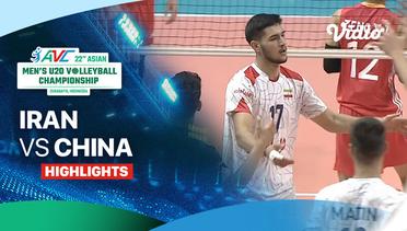 Iran vs China - Highlights | 22nd Asian Men's U-20 Volleyball Championship