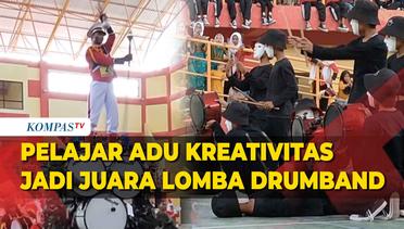Keren! Pelajar di Kulonprogo Saling Adu Kreativitas di Ajang Lomba Drumband