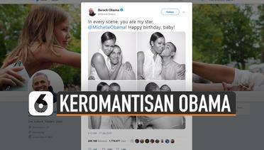 Potret Romantis Obama dan Istri Bikin Kagum Warga Twitter