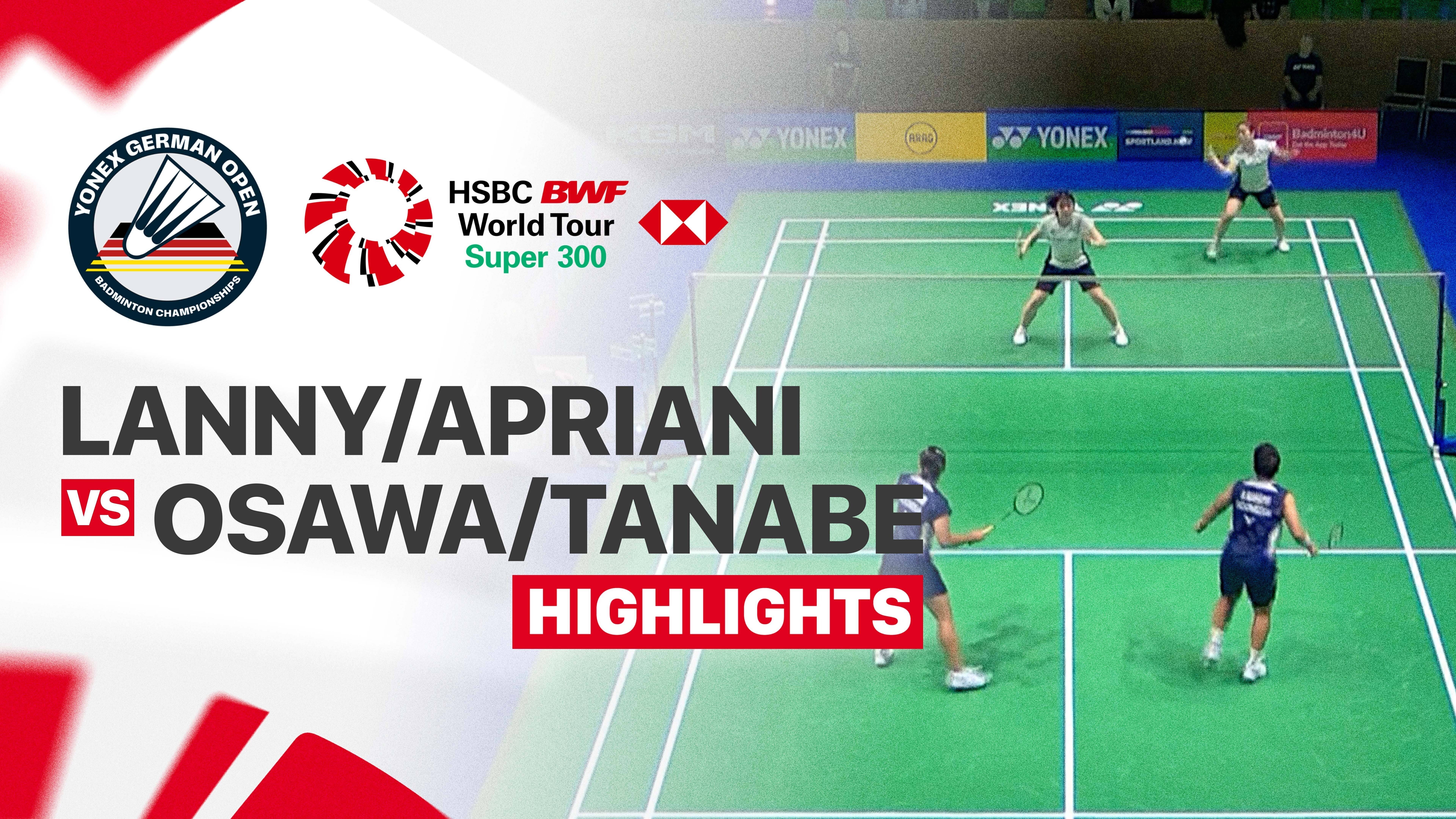 Lanny Tria Mayasari/Apriyani Rahayu (INA) vs Kaho Osawa/Mai Tanabe (JPN) - Women's Doubles Round of 16 | YONEX German Open 2026