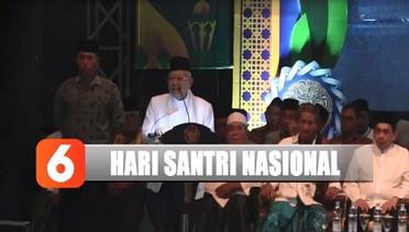 Ma'ruf Amin Hadiri Perayaan Hari Santri Nasional di PWNU Jawa Timur - Liputan 6 Pagi