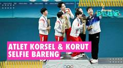 Momen Langka! Atlet Korea Selatan dan Korea Utara Selfie Bareng di Olimpiade Paris 2024