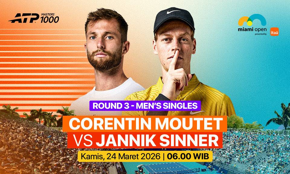 Corentin Moutet vs Jannik Sinner