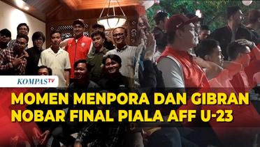 Momen Menpora dan Gibran Nobar Indonesia di Final Piala AFF U-23 di Solo