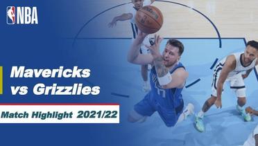 Match Highlight | Dallas Mavericks vs Memphis Grizzlies | NBA Regular Season 2021/22
