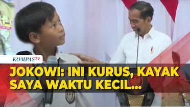 Kala Presiden Jokowi Sebut Siswa SD Magelang Kurus Mirip Dirinya di Penyerahan Bantuan PIP