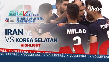 Highlights | Iran VS Korea Selatan | Asian Senior Men's Volleyball Championship 2021