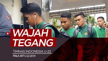 Wajah Tegang Pemain Timnas Indonesia U-22 di Piala AFF 2019