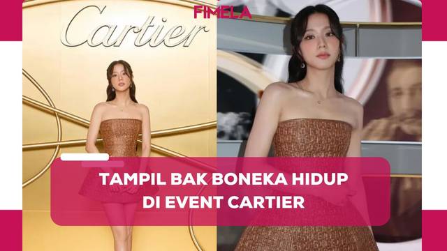 6 Potret Jisoo BLACKPINK Bak Boneka Hidup Pakai Dress dan Perhiasan Ratusan Juta di Event Cartier