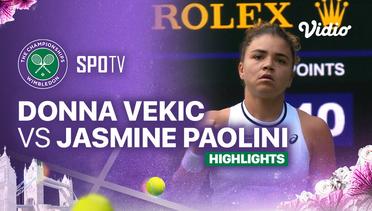 Donna Vekic (CRO) vs Jasmine Paolini (ITA) - Highlights | Wimbledon 2024 - Ladies' Singles