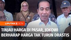 Jokowi Tinjau Harga Kebutuhan Pokok di Pasar Seketeng, Berharap Harga Tak Turun Drastis | Liputan 6