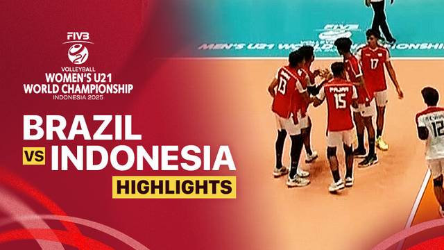 Brazil vs Indonesia - Highlight | FIVB Men's U21 World Championship 2025