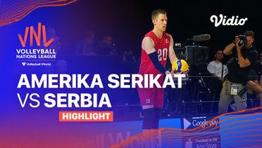 Match Highlights | Amerika Serikat vs Serbia | Men's Volleyball Nations League 2023