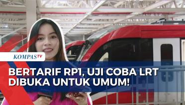Uji Coba LRT Dibuka untuk Umum, Penumpang Cukup Bayar Rp1 Saja!