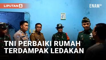TNI Mulai Proses Perbaikan Rumah Warga yang Rusak Akibat Ledakan Gudang Amunisi di Bogor