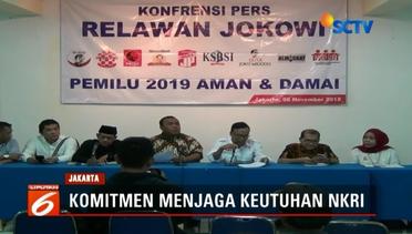 Banyaknya Pelanggaran Jelang Pemilu, Relawan Jokowi Komitmen Jaga NKRI - Liputan 6 Pagi
