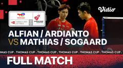 Full Match | Indonesia vs Denmark | Fajar Alfian/Muhammad Rian Ardianto vs Mathias Christiansen/ Frederik Sogaard | Thomas & Uber Cup 2020