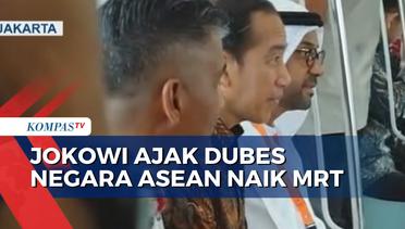 Inilah Momen Dubes Negara ASEAN Naik MRT Bareng Presiden Jokowi