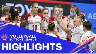 Match Highlight | VNL WOMEN'S - Italy 2 vs 3 Polandia | Volleyball Nations League 2021