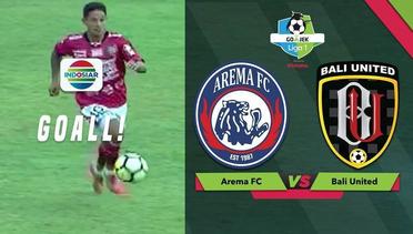 Goal Irfan Bachdim - Arema FC (2) vs (1) Bali United | Go-Jek Liga 1 Bersama Bukalapak