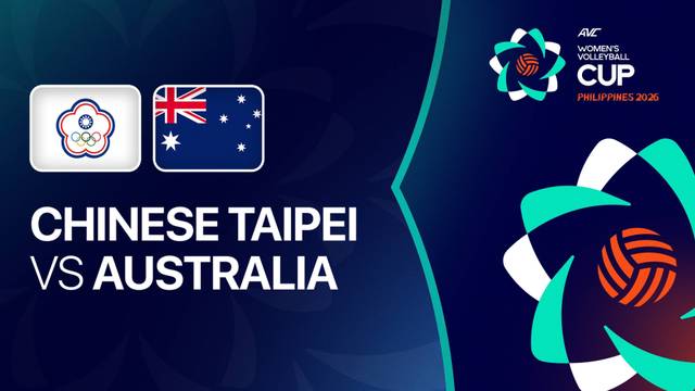 Chinese Taipei vs Australia - Full Match | AVC Women's Cup 2026