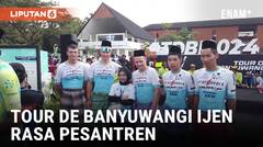 Mirip Warlok, Pembalap Tour de Banyuwangi Ijen Pakai Sarung dan Peci