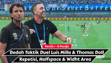 Bedah Taktik Luis Milla Pukul Thomas Doll | Positional Play & Direct | Persib 1 - 0 Persija