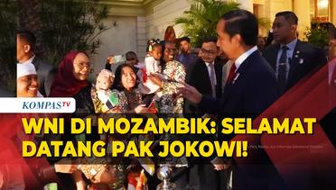 Momen Diaspora Indonesia Sambut Kedatangan Presiden Jokowi di Mozambik