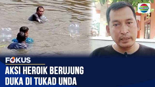 Niat Tolong Pelajar Tenggelam, Seorang Buruh Bangunan Hanyut di Sungai Tukad Unda Bali | Fokus