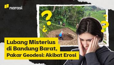Lubang Misterius di Bandung Barat, Pakar Geodesi: Akibat Erosi
