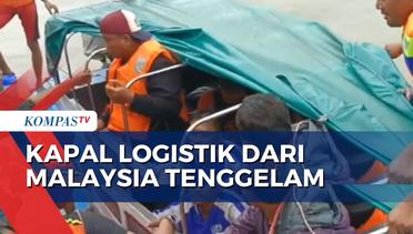 Kapal Logistik dari Malaysia Tenggelam di Riau, 9 ABK Dievakuasi