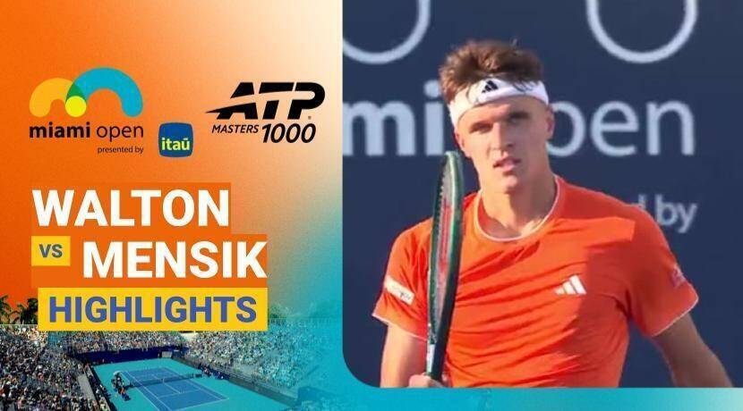 Adam Walton vs Jakub Mensik - Round 2 (Butch Buhholz) | ATP 1000: Miami Open presented by Itau 2026