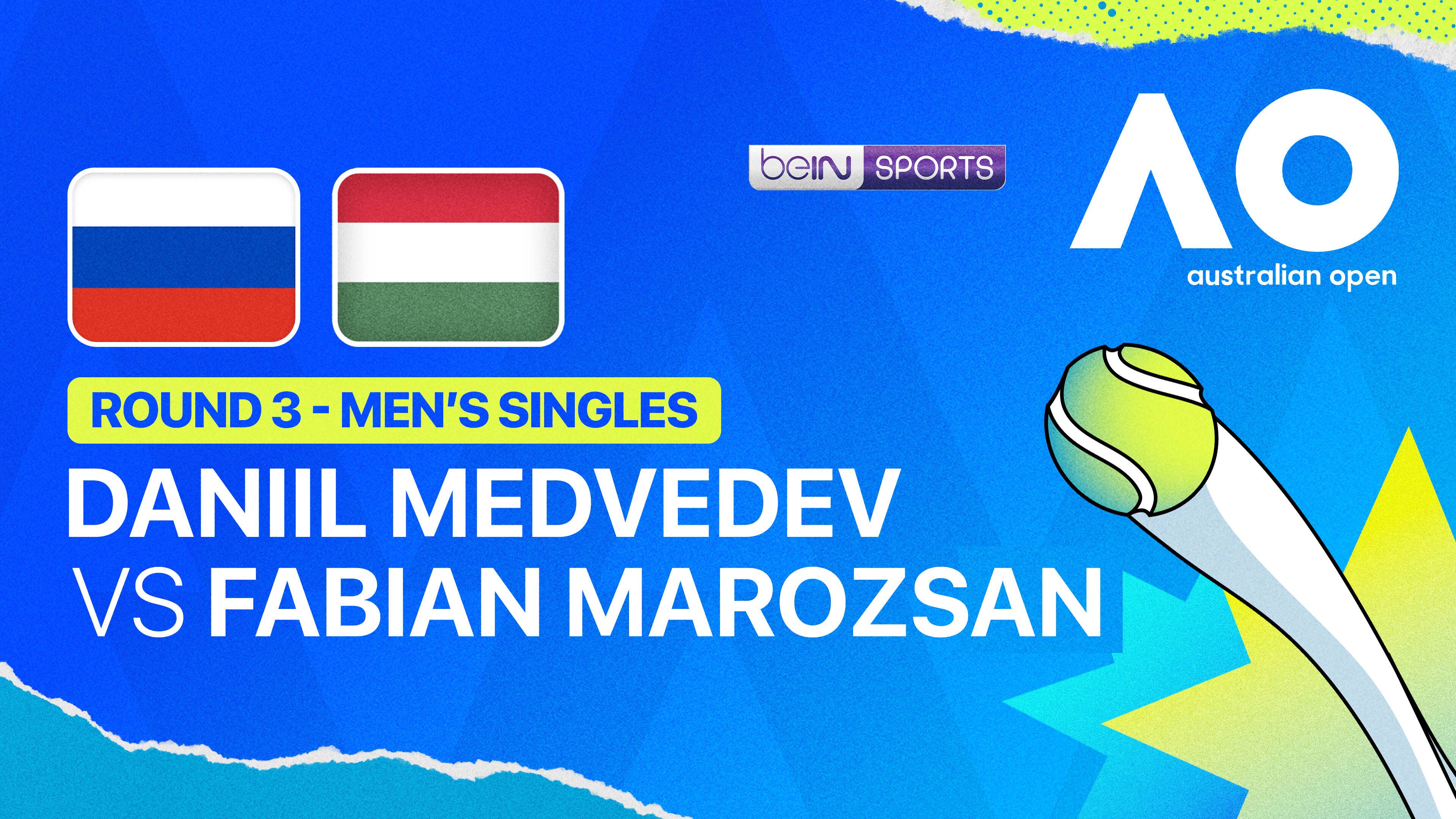 Daniil Medvedev (RUS) vs Fabian Marozsan (HUN) - Men's Singles Round 3 | Australian Open 2026