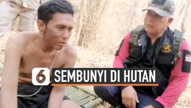 Kabur dari Polisi, Pengendara Motor Bersembunyi di Hutan