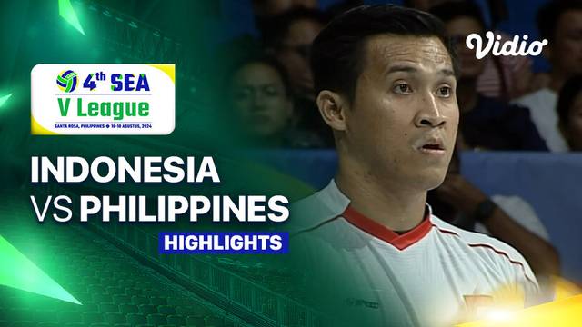 Putra: Indonesia vs Philippines - Highlights | SEA V League 2024 - Philippines