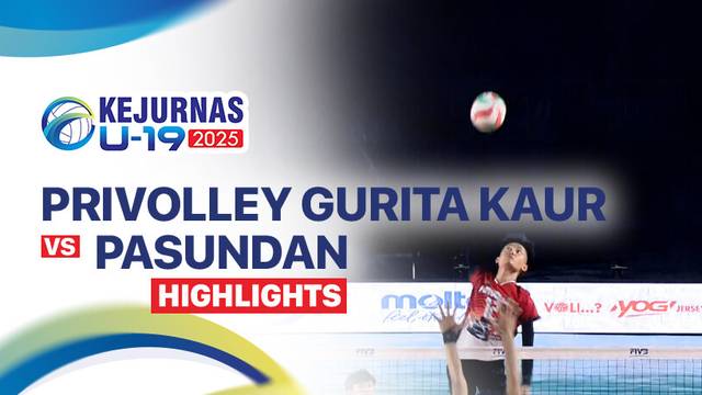 Putra: Privolley Gurita Kaur vs Pasundan - Highlight | Kejurnas Bola Voli Antarklub U-19 2025