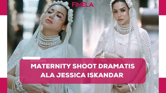 Tampilan Bumil Dramatis dari Jessica Iskandar Baki Maternity Shoot Terbaru