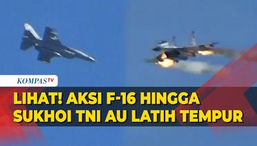 Melihat Manuver Pesawat F-16 hingga Sukhoi TNI AU Latihan Tempur Sikatan Daya 2023 Lumajang