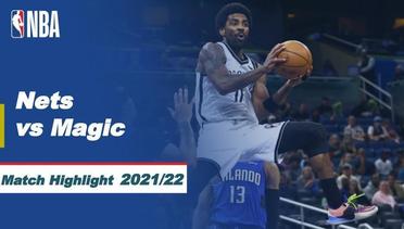 Match Highlight | Brooklyn Nets vs Orlando Magic | NBA Regular Season 2021/22